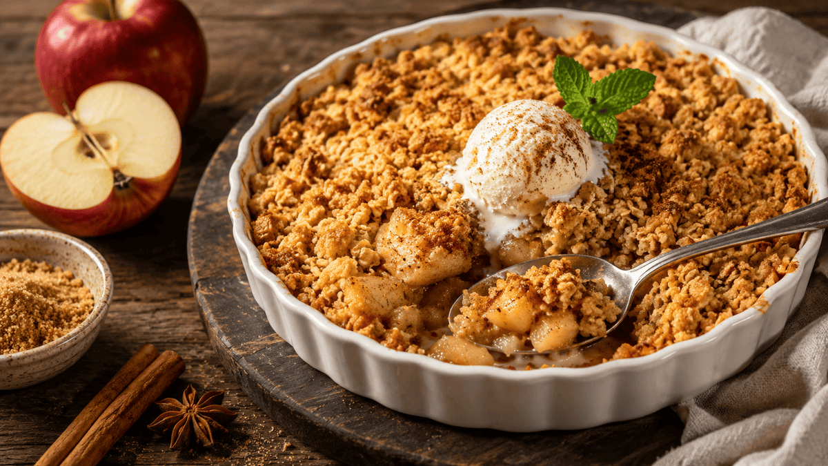 Apple-Crumble vom Grill