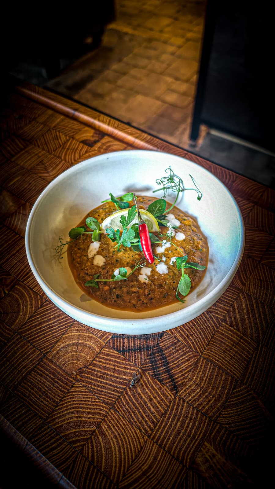Kalte Gazpacho Andaluz aus Glutgemüse