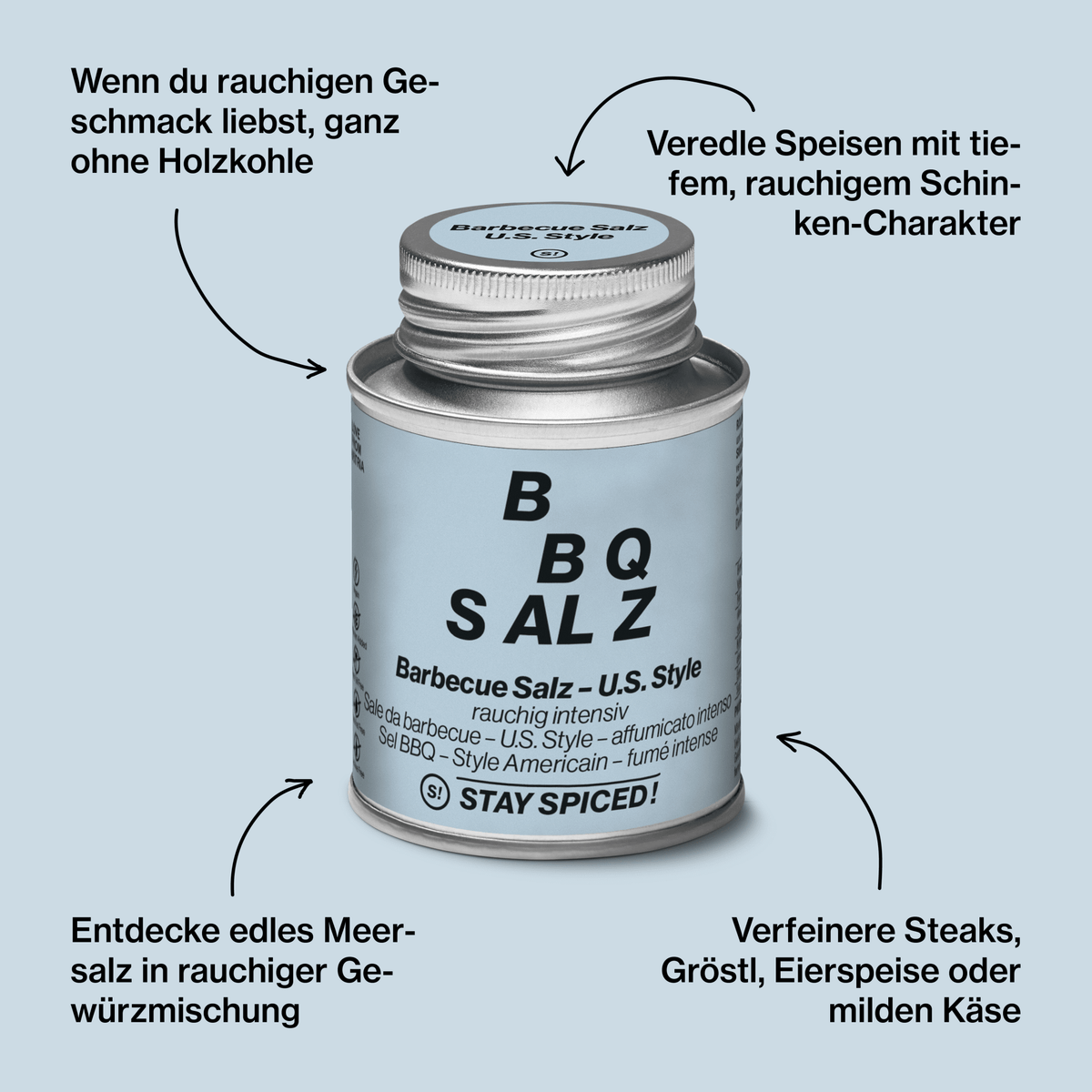 BBQ-Salz – US-Style, rauchig intensiv