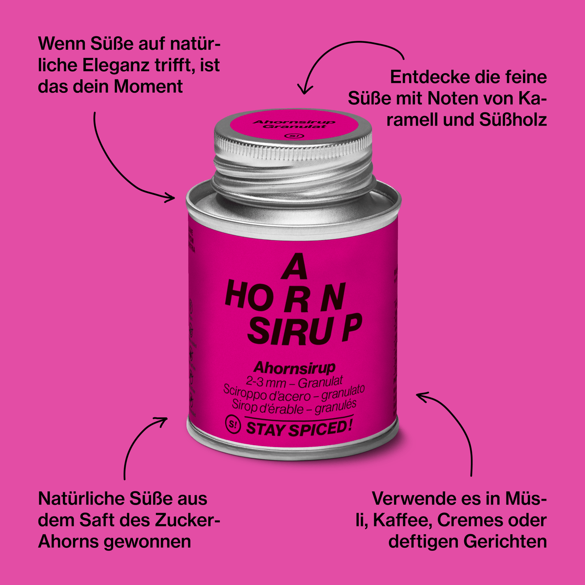 Ahornsirup-Granulat