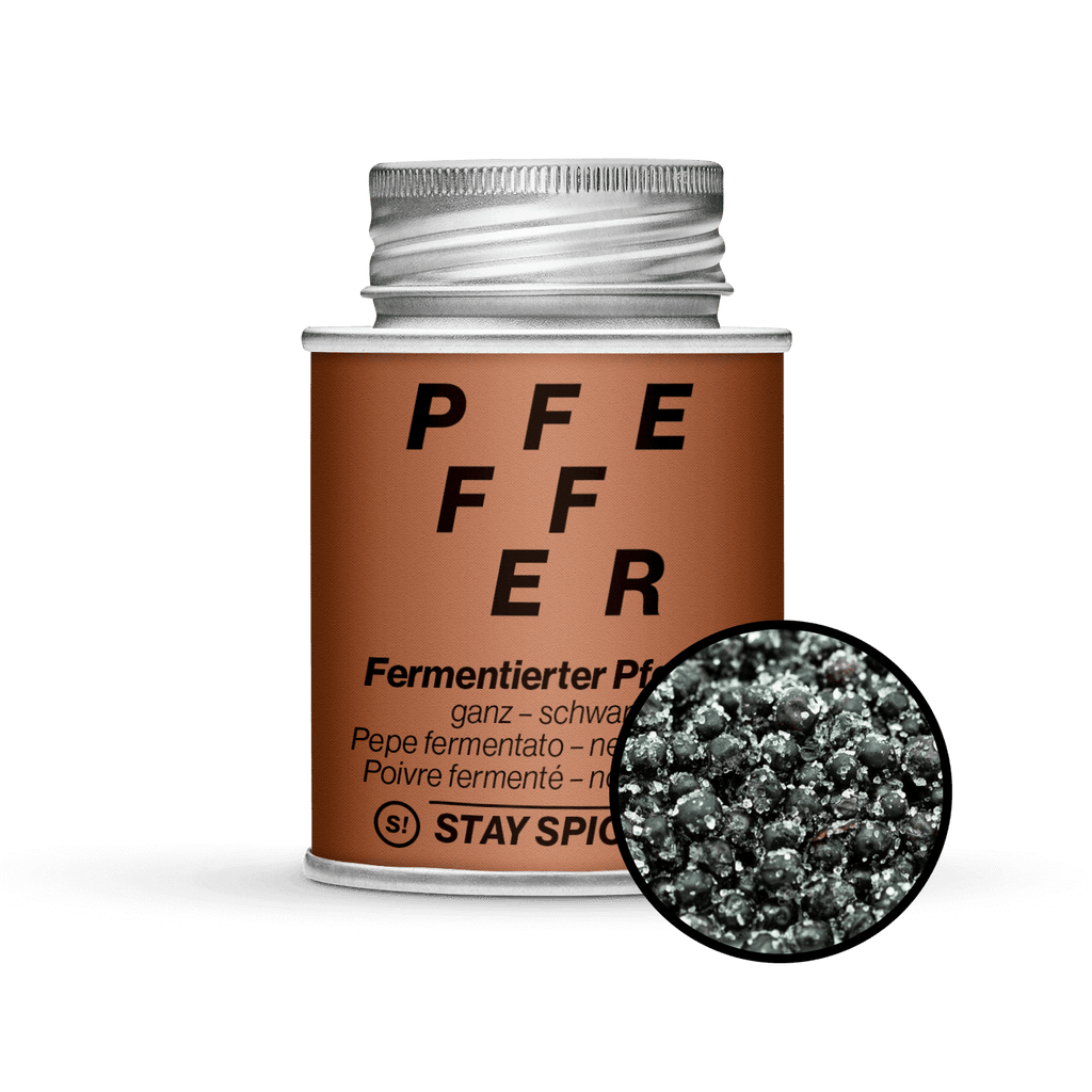 Fermentierter Pfeffer – schwarz, ganz – STAY SPICED!