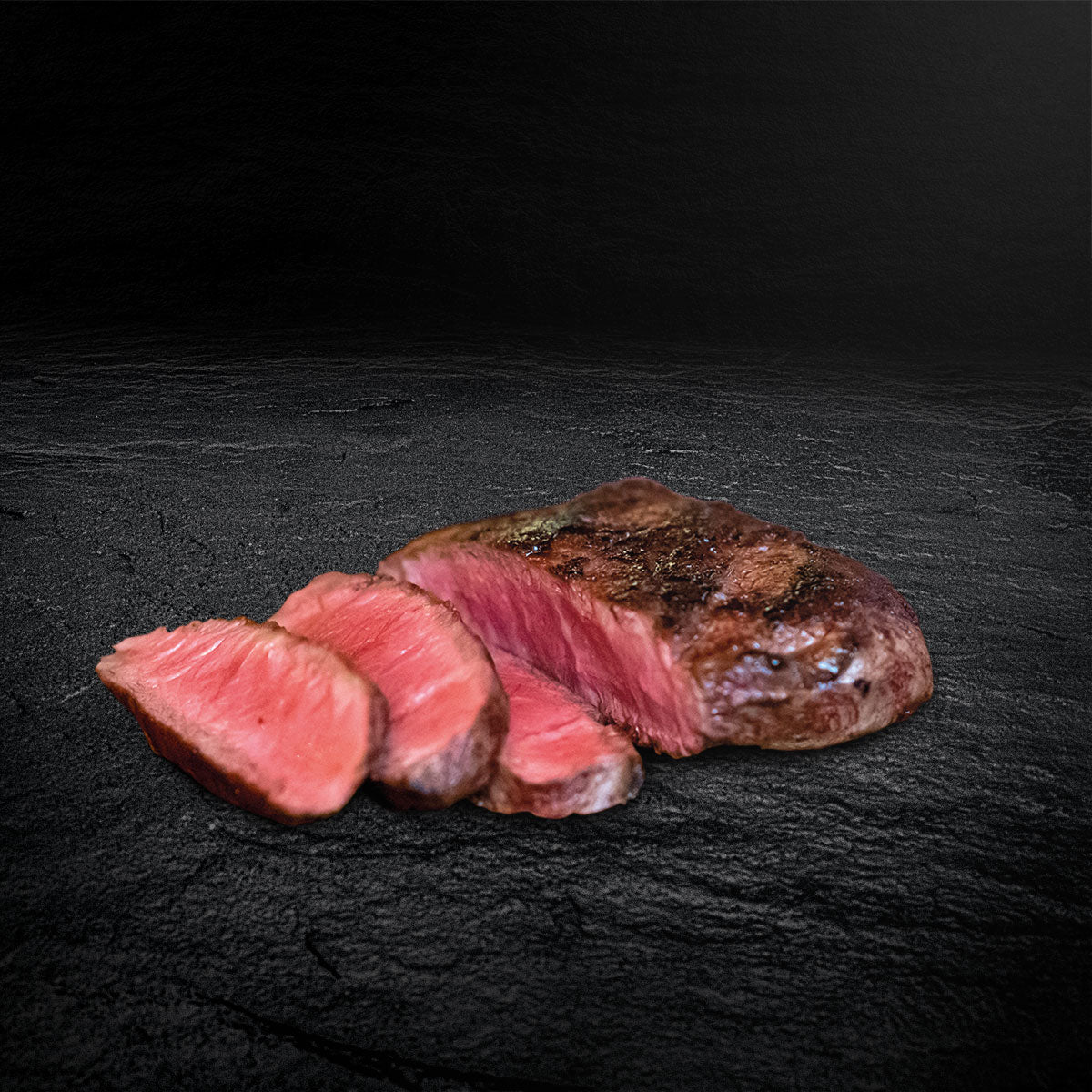 Hereford BBQ Steak gegrillt und aufgeschnitten